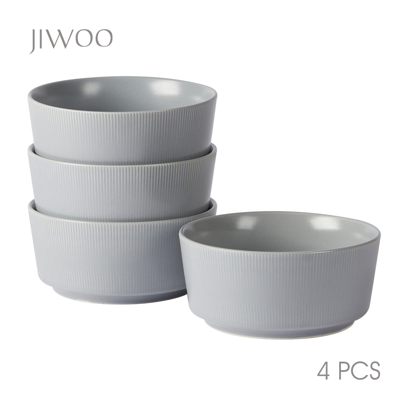 JIWOO-Roman Holiday, 4pcs, 6zoll 15,2cm Schüssel, Mikrowellengeeignet und Spülmaschinengeeignet