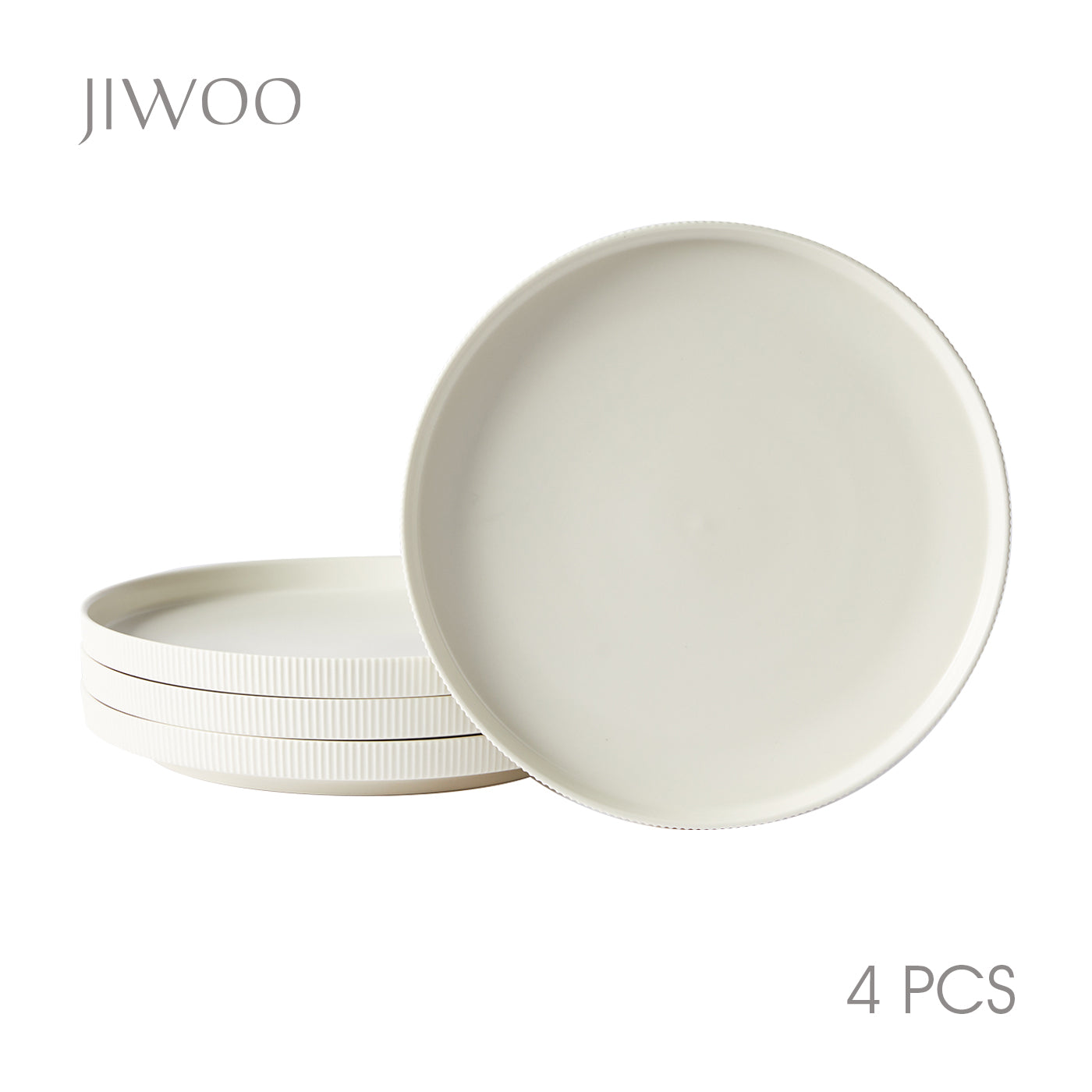 JIWOO-Roman Holiday, 4pcs, 10,5zoll 27,7cm  Essteller, Mikrowellengeeignet und Spülmaschinengeeignet