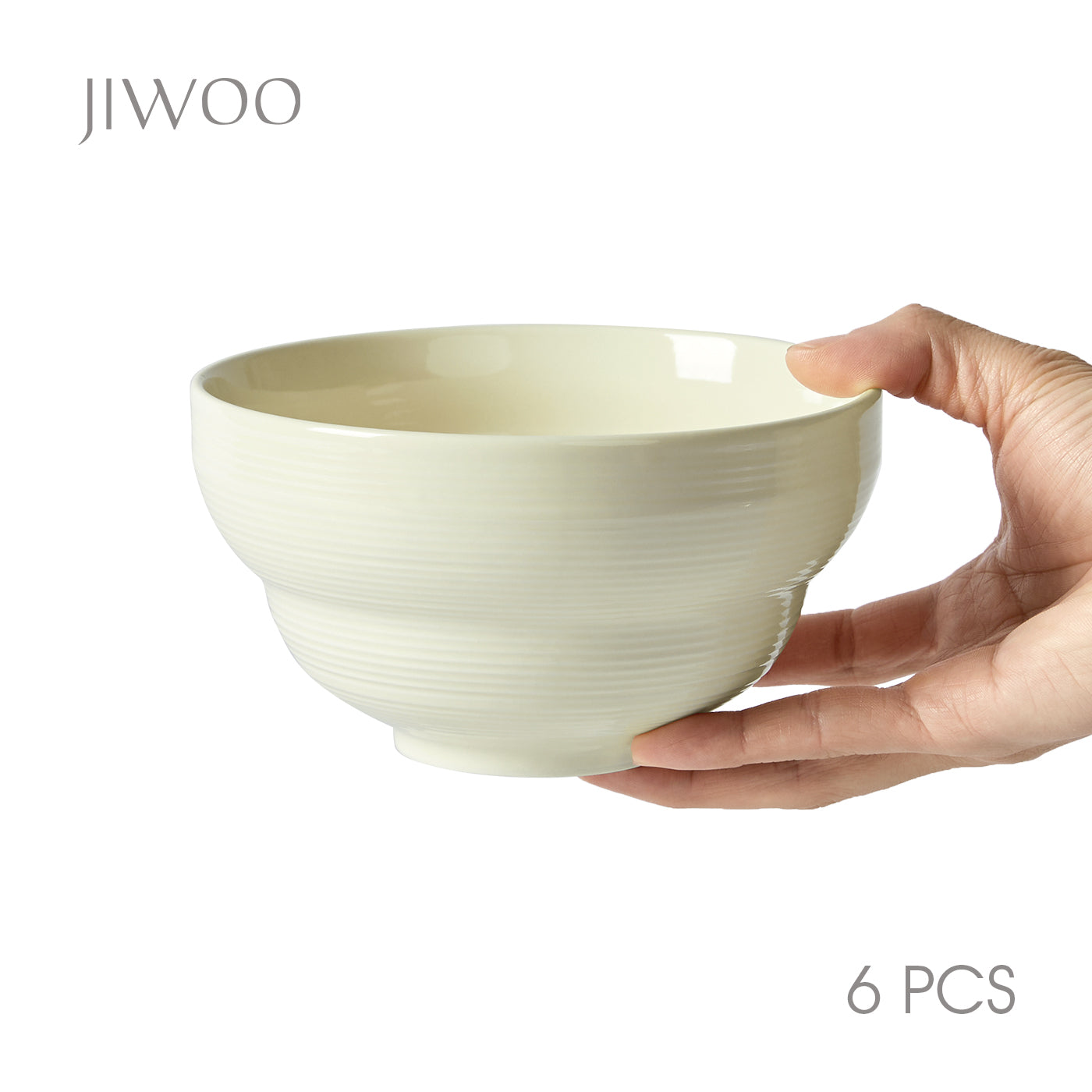 JIWOO-Light stream, 6pcs, 4,5Zoll 11,8cm Schüssel, Mikrowellengeeignet und Spülmaschinengeeignet