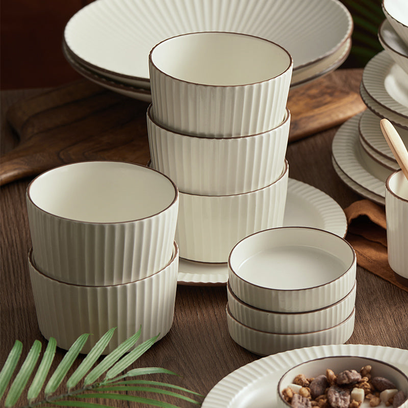 JIWOO-Collins, 4pcs, 4,5zoll 11cm Schüssel, Mikrowellengeeignet und Spülmaschinengeeignet