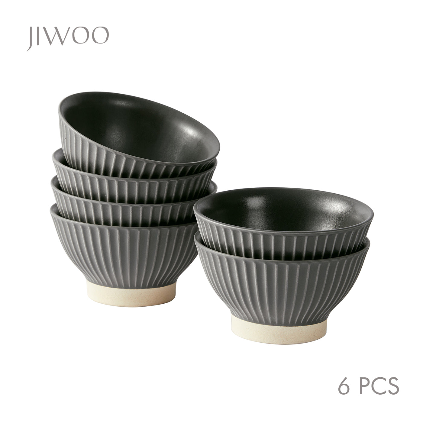 JIWOO-Collins, 6pcs, 4,5Zoll 12cm Schüssel, Mikrowellengeeignet und Spülmaschinengeeignet
