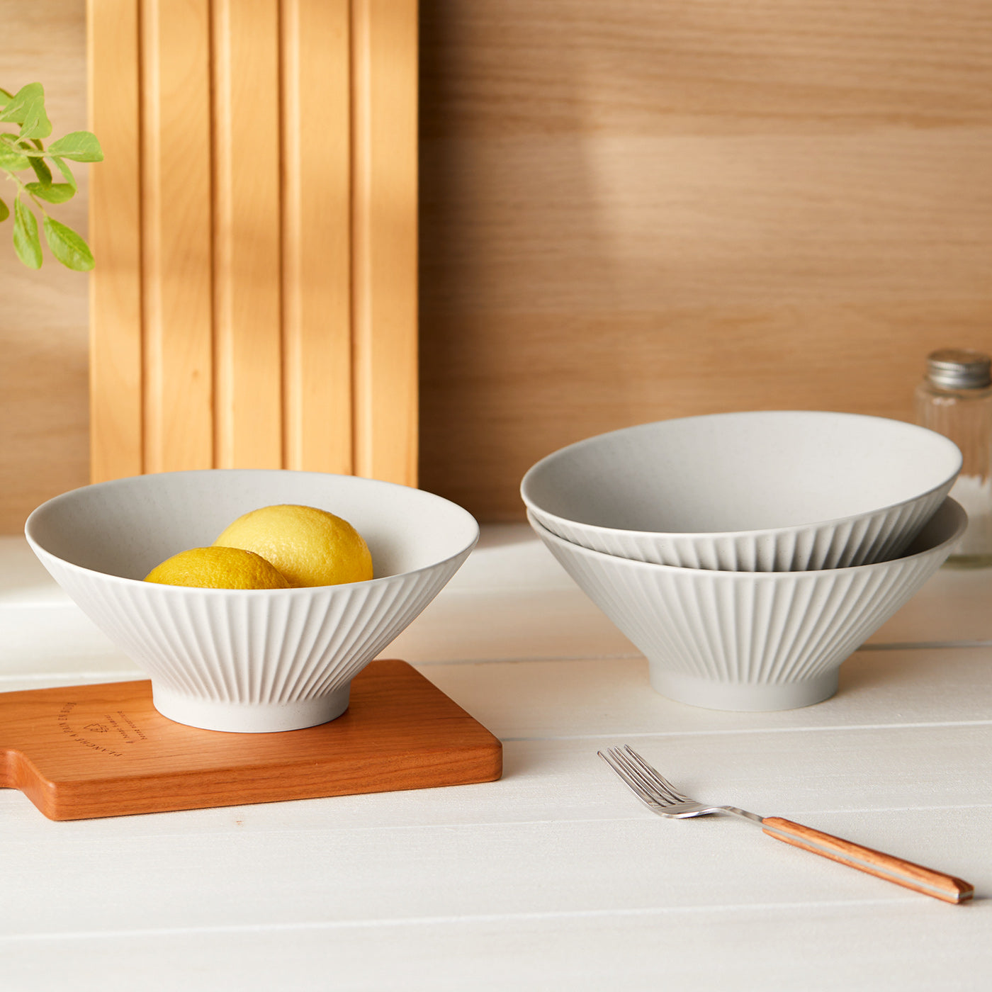 JIWOO-Collins, 4pcs, 8Zoll 20cm Schüssel, Mikrowellengeeignet und Spülmaschinengeeignet