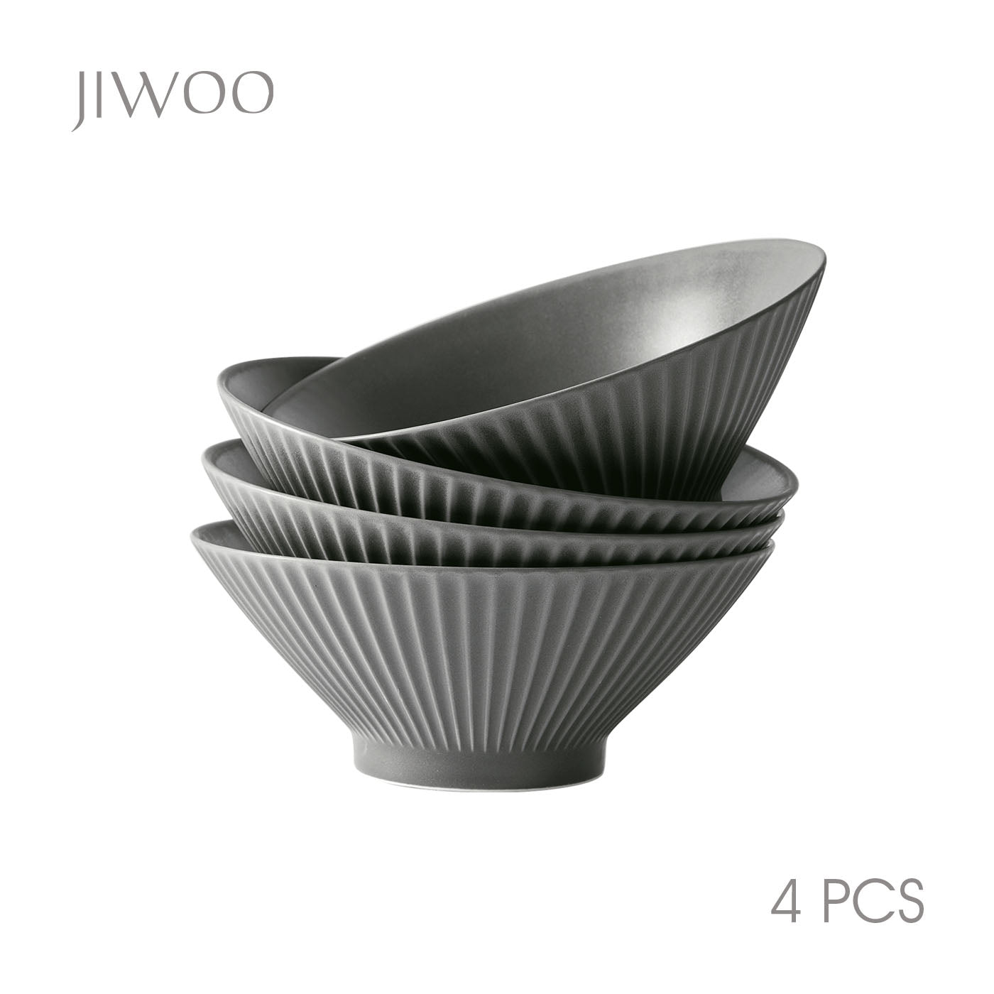 JIWOO-Collins, 4pcs, 8Zoll 20cm Schüssel, Mikrowellengeeignet und Spülmaschinengeeignet