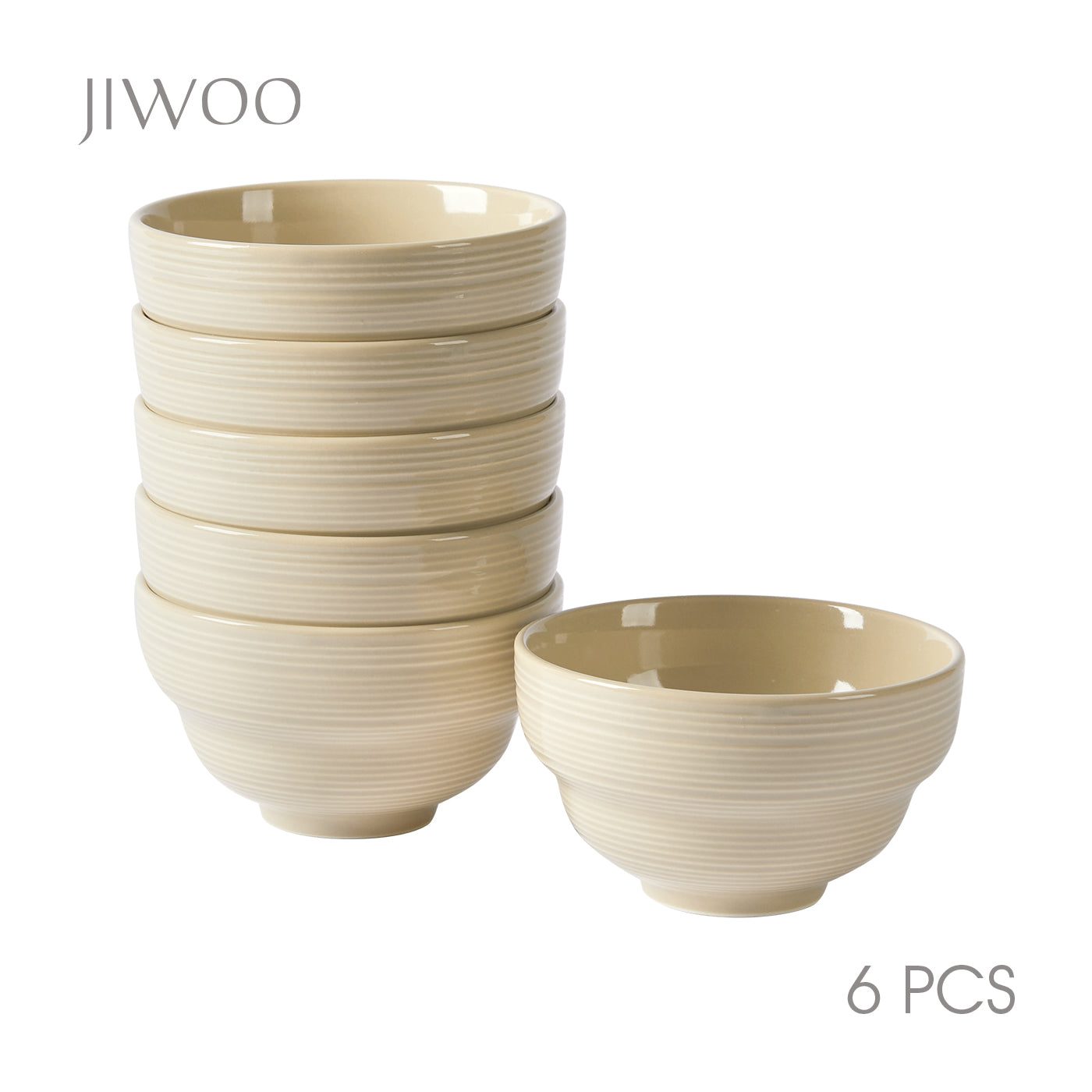 JIWOO-Light stream, 6pcs, 4,5Zoll 11,8cm Schüssel, Mikrowellengeeignet und Spülmaschinengeeignet