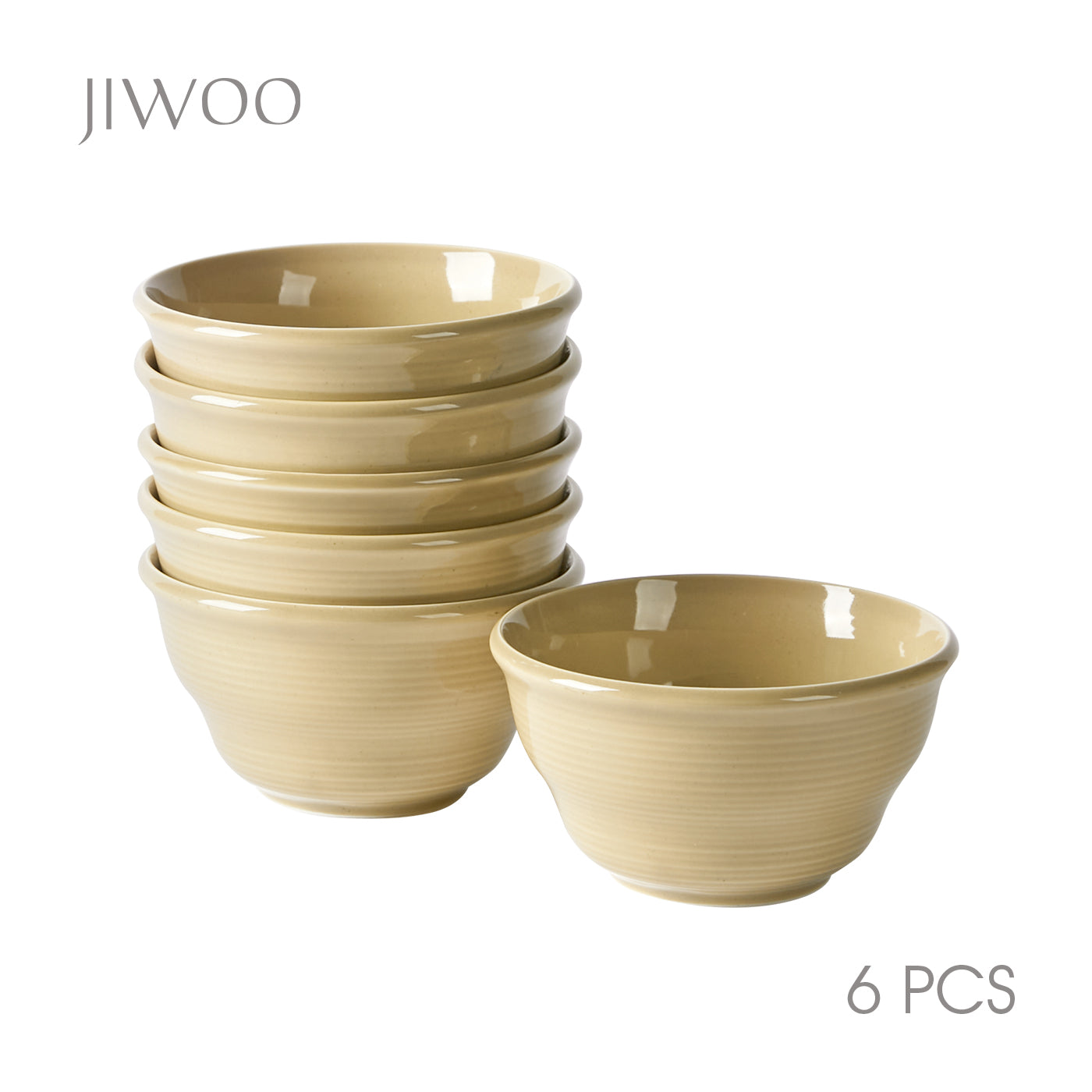 JIWOO-Zen, 6pcs, 4,5Zoll 11,7cm Schüssel, Mikrowellengeeignet und Spülmaschinengeeignet