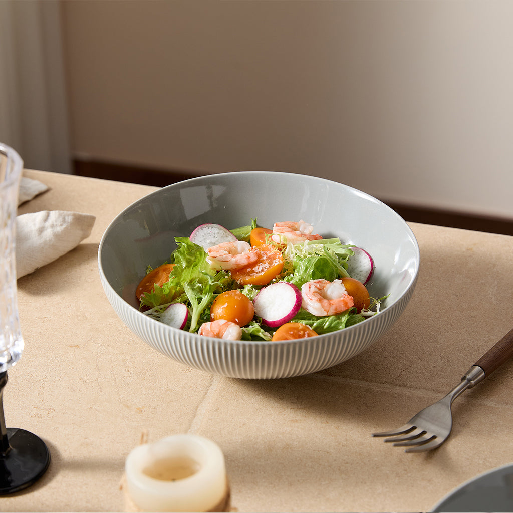 JIWOO-Moire, 6-teiliges 20cm Suppenteller, Mikrowellengeeignet und Spülmaschinengeeignet
