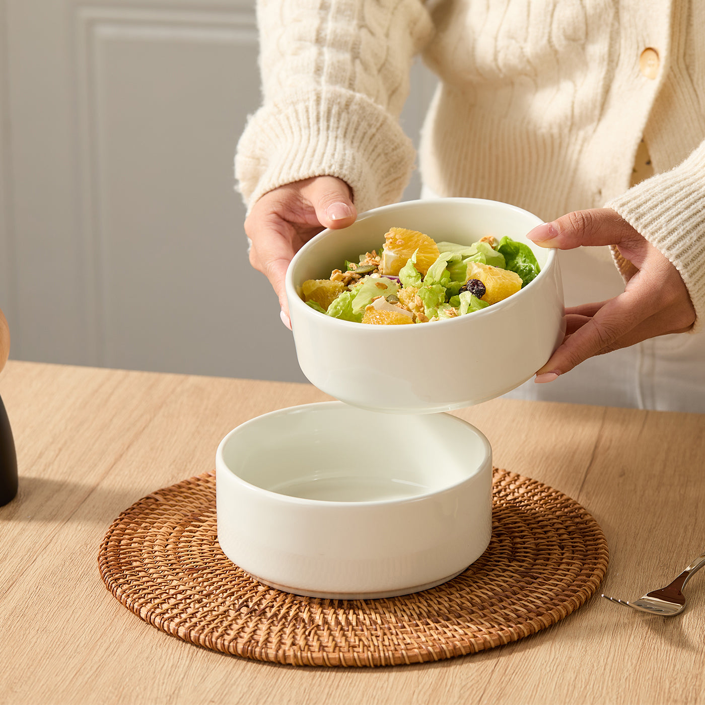 JIWOO-Beira, 4pcs-5.5inch-14cm dinner plates, microwave and dishwasher safe