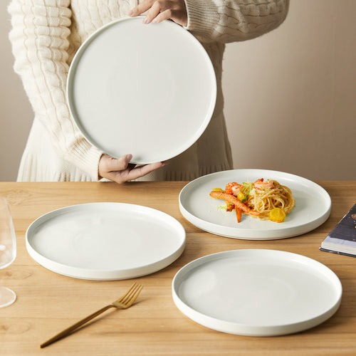 JIWOO-Beira, 4pcs, 10zoll 26cm Essteller, Mikrowellengeeignet und Spülmaschinengeeignet