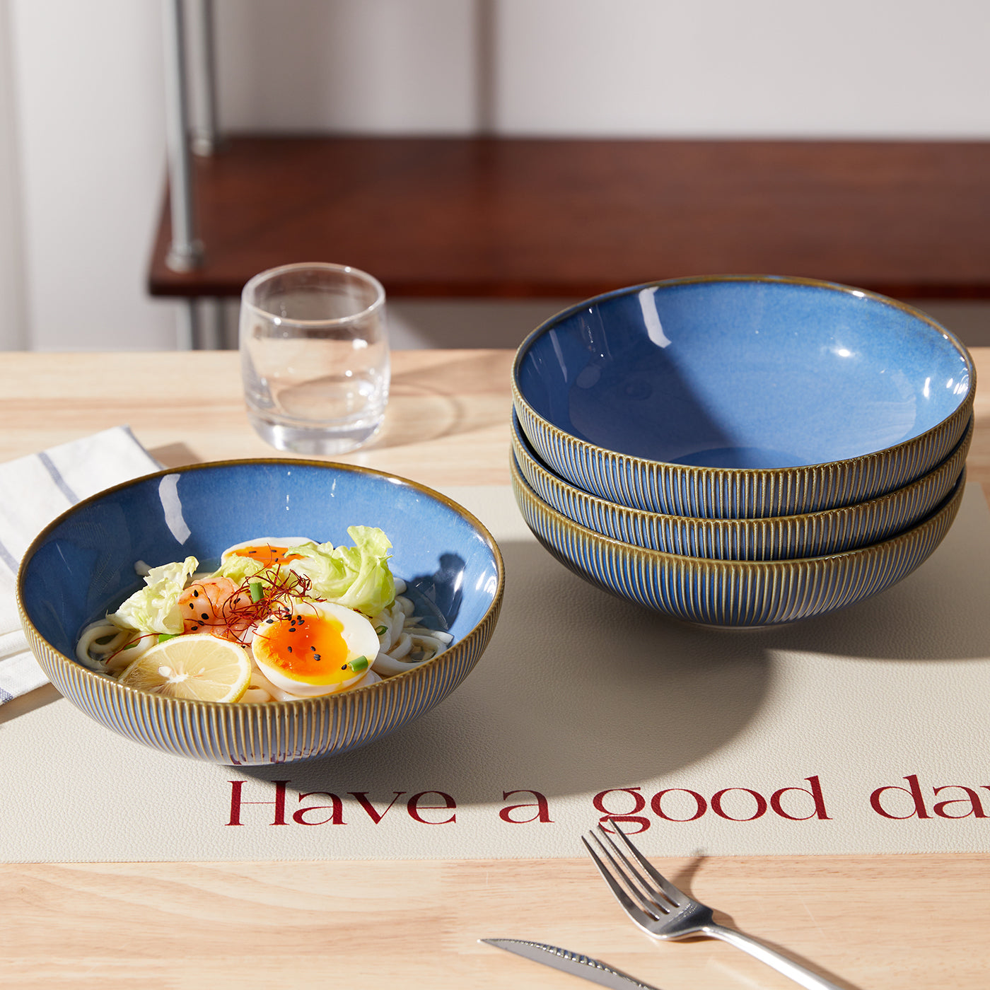 JIWOO-Moire, 6pcs, 8zoll 20cm Suppenteller, Mikrowellengeeignet und Spülmaschinengeeignet