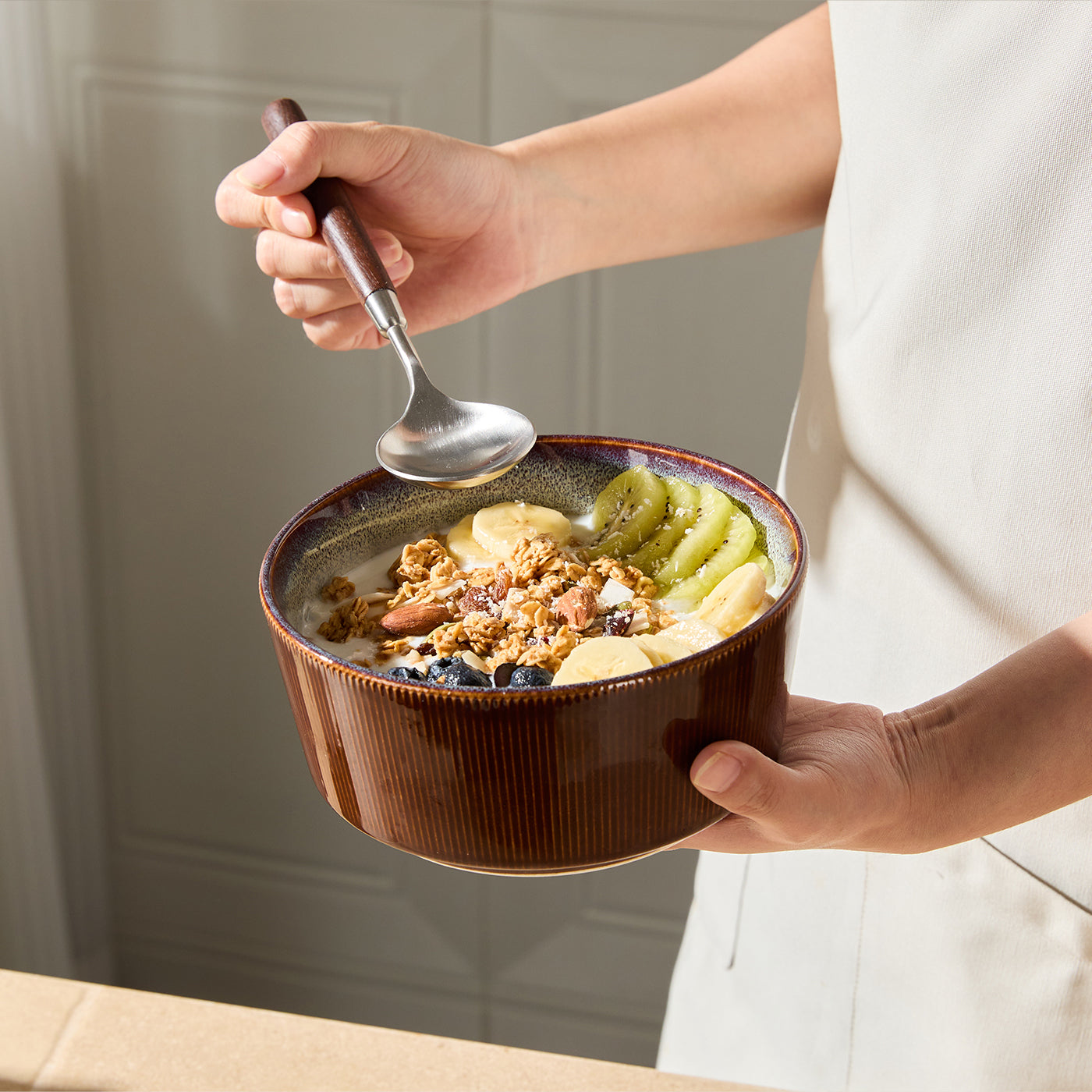 JIWOO-Roman Holiday, 6pcs, 6zoll 15,2cm Schale, Mikrowellengeeignet und Spülmaschinengeeignet