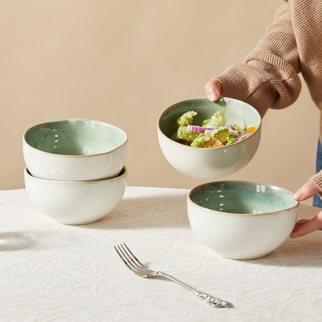 JIWOO-Lovina, 4pcs, 5,5zoll 13,5cm Schale, Mikrowellengeeignet und Spülmaschinengeeignet