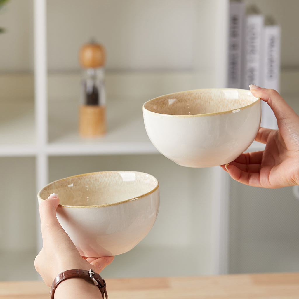 JIWOO-Lovina, 4pcs, 5,5zoll 13,5cm Schale, Mikrowellengeeignet und Spülmaschinengeeignet