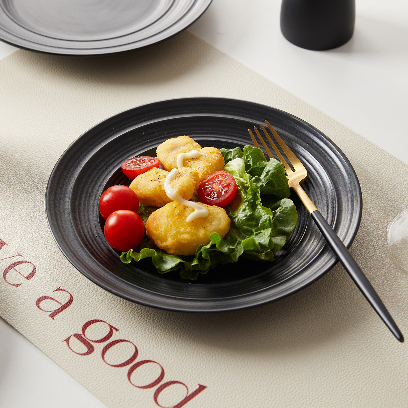 JIWOO-Lurcern, 4pcs, 8,5zoll 21,4cm Essteller, Mikrowellengeeignet und Spülmaschinengeeignet