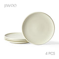 JIWOO-Zen, 4-teiliges 21,8cm Essteller, Mikrowellengeeignet und Spülmaschinengeeignet