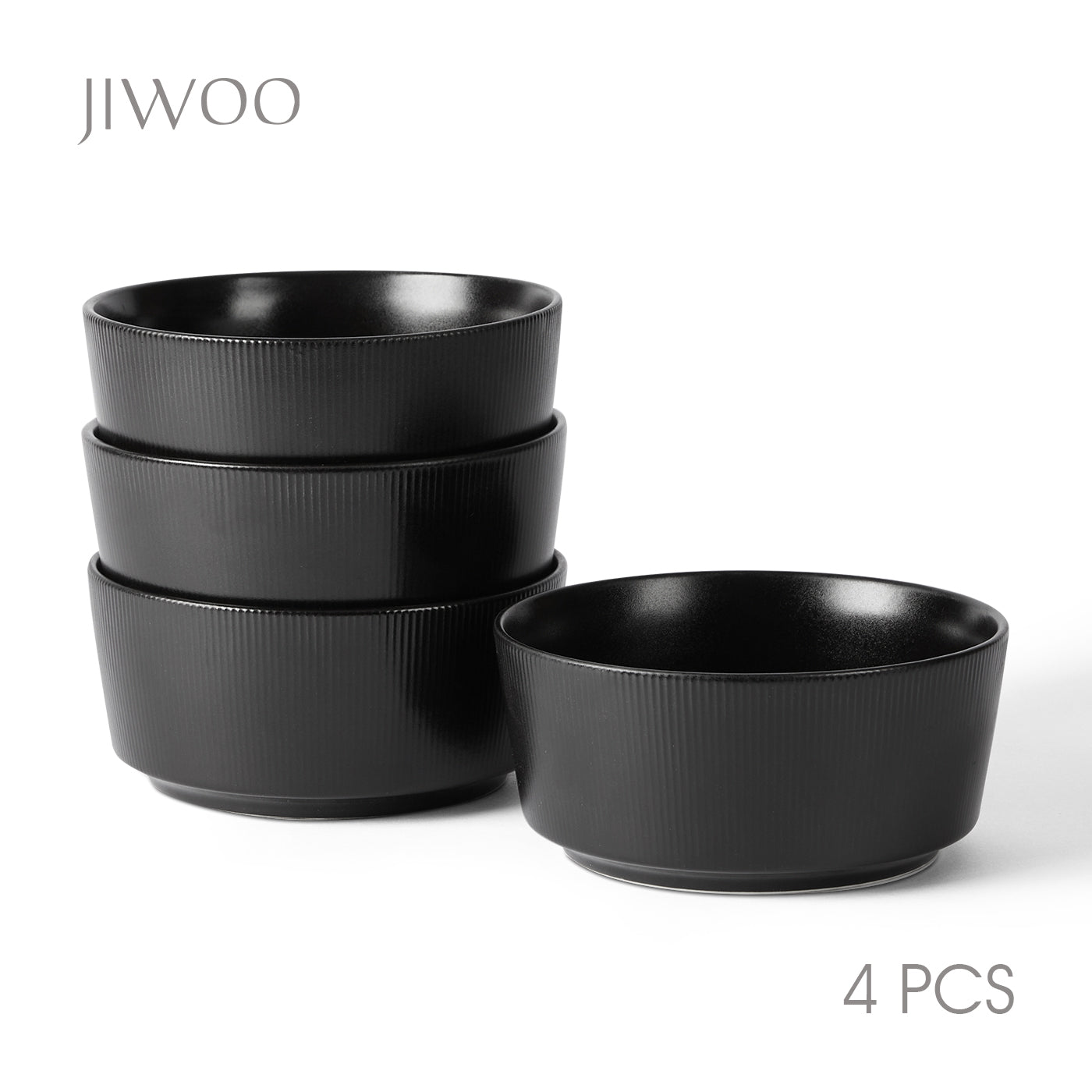 JIWOO-Roman a, 4pcs, 6zoll 15,2cm Schale, Mikrowellengeeignet und Spülmaschinengeeignet