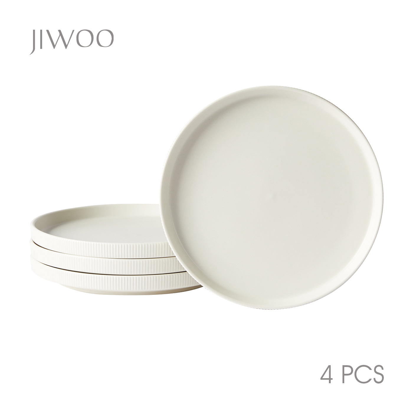 JIWOO-Roman Holiday, 4pcs, 8zoll 21,3cm Essteller, Mikrowellengeeignet und Spülmaschinengeeignet