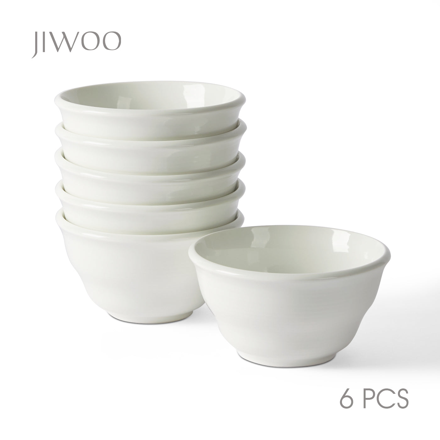 JIWOO-Zen, 6pcs, 4,5Zoll 11,7cm Schale, Mikrowellengeeignet und Spülmaschinengeeignet