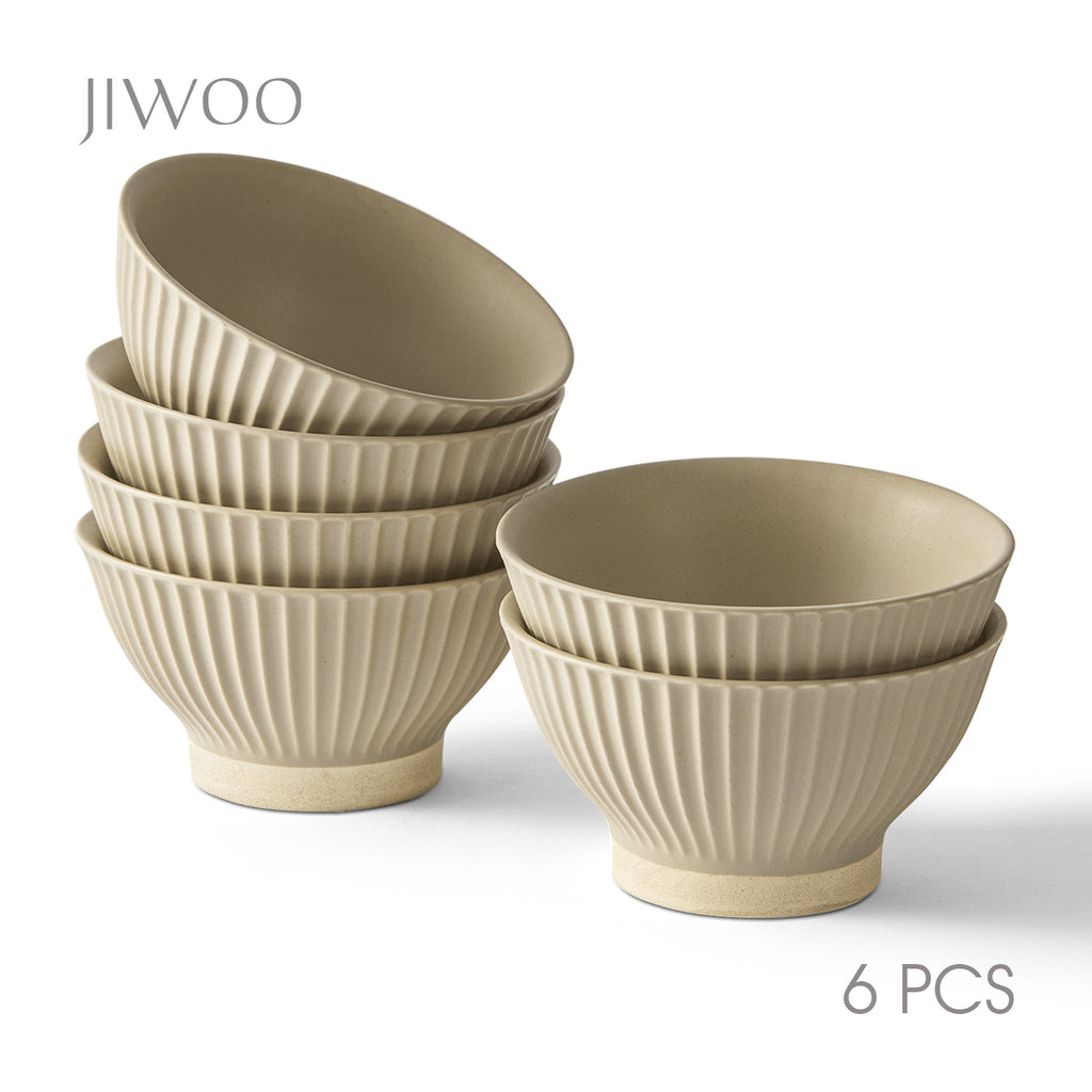 JIWOO-Collins, 6-teiliges 12cm Schale, Mikrowellengeeignet und Spülmaschinengeeignet