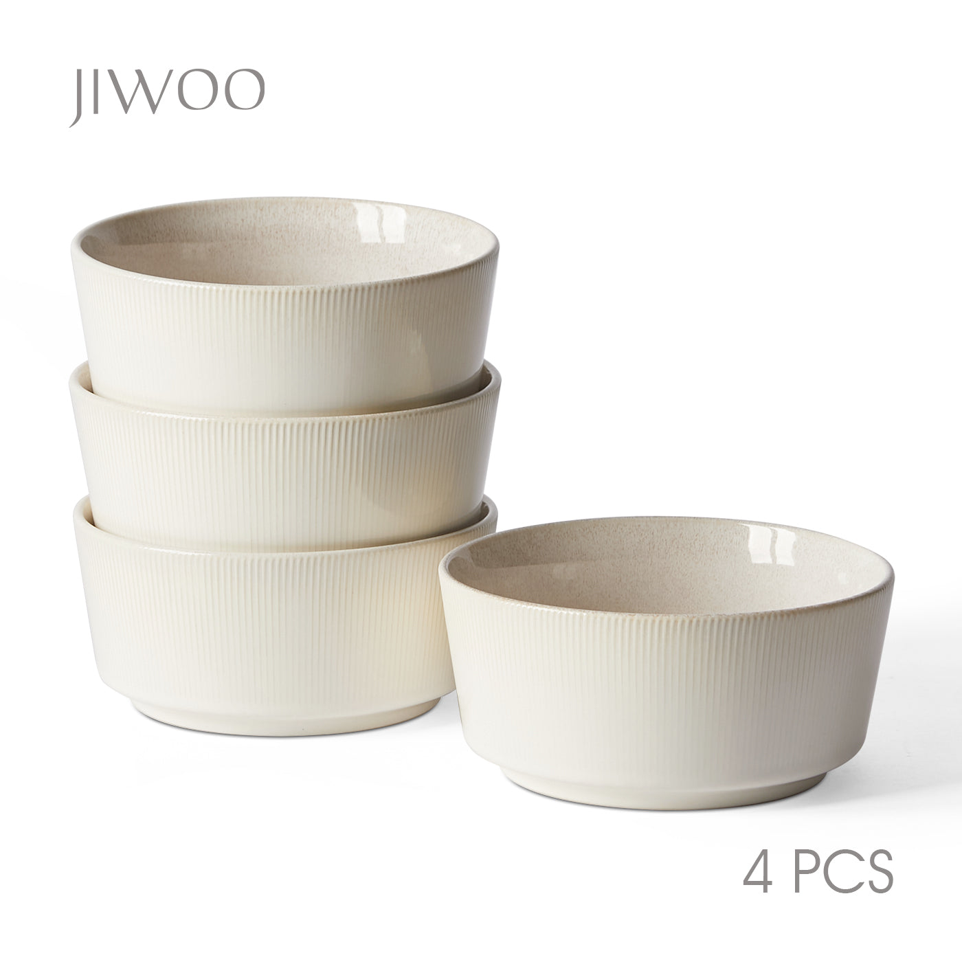 JIWOO-Roman a, 4pcs, 6zoll 15,2cm Schale, Mikrowellengeeignet und Spülmaschinengeeignet
