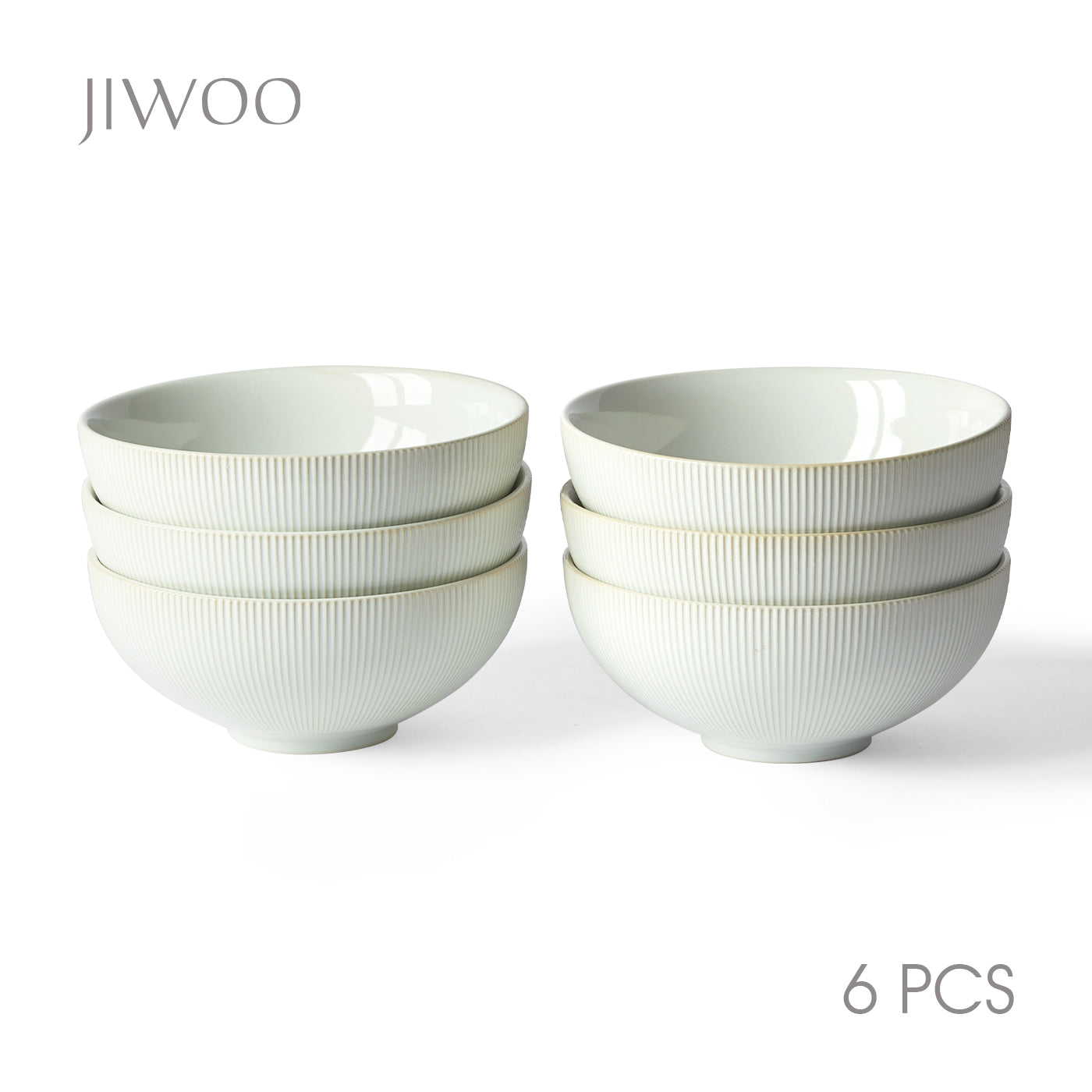 JIWOO-Moire, 6pcs, 8zoll 20cm Schüssel, Mikrowellengeeignet und Spülmaschinengeeignet