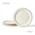 JIWOO-Collins, 4-teiliges 25,4cm Essteller, Mikrowellengeeignet und Spülmaschinengeeignet