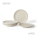 JIWOO-Zen, 6-teiliges 25,2cm Essteller, Mikrowellengeeignet und Spülmaschinengeeignet
