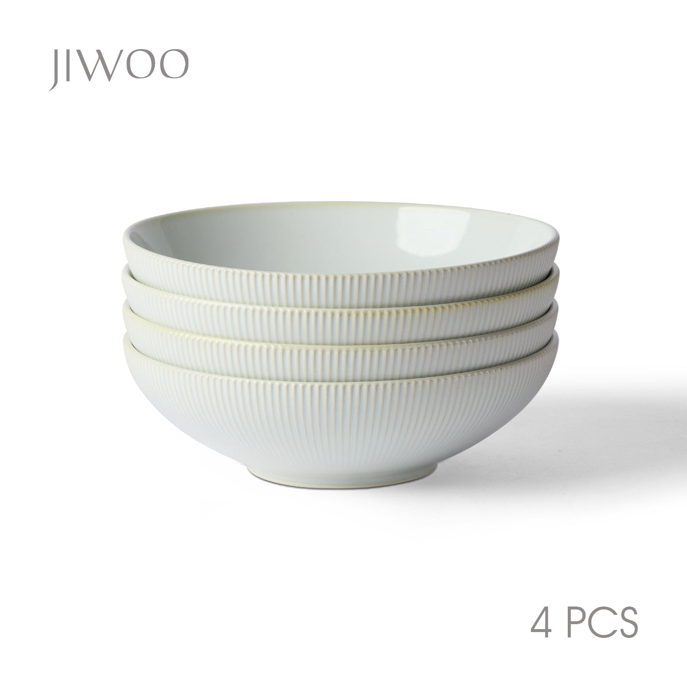JIWOO-Moire, 4-teiliges 20cm Schüssel, Mikrowellengeeignet und Spülmaschinengeeignet