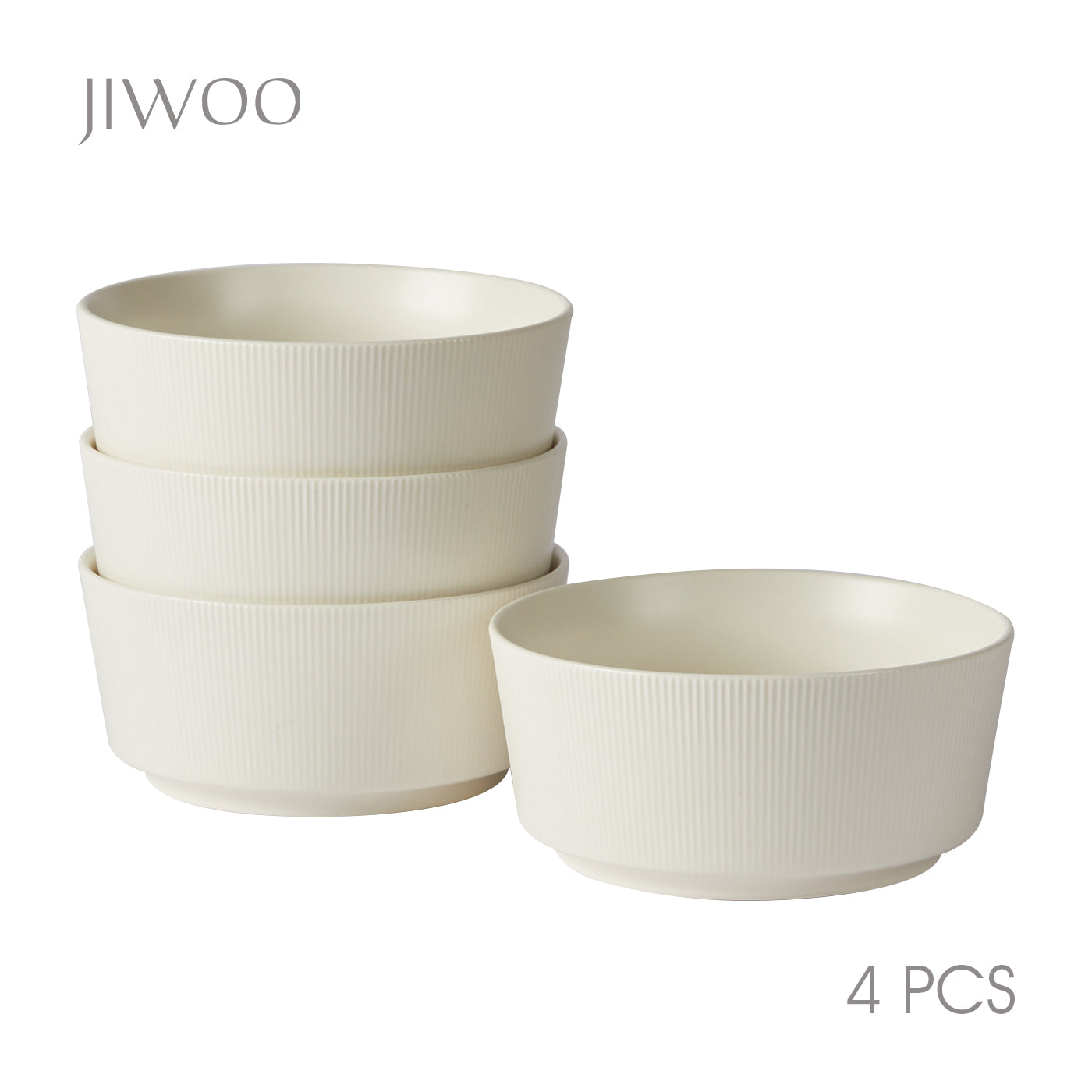 JIWOO-Roman Holiday, 4pcs, 6zoll 15,2cm Schüssel, Mikrowellengeeignet und Spülmaschinengeeignet