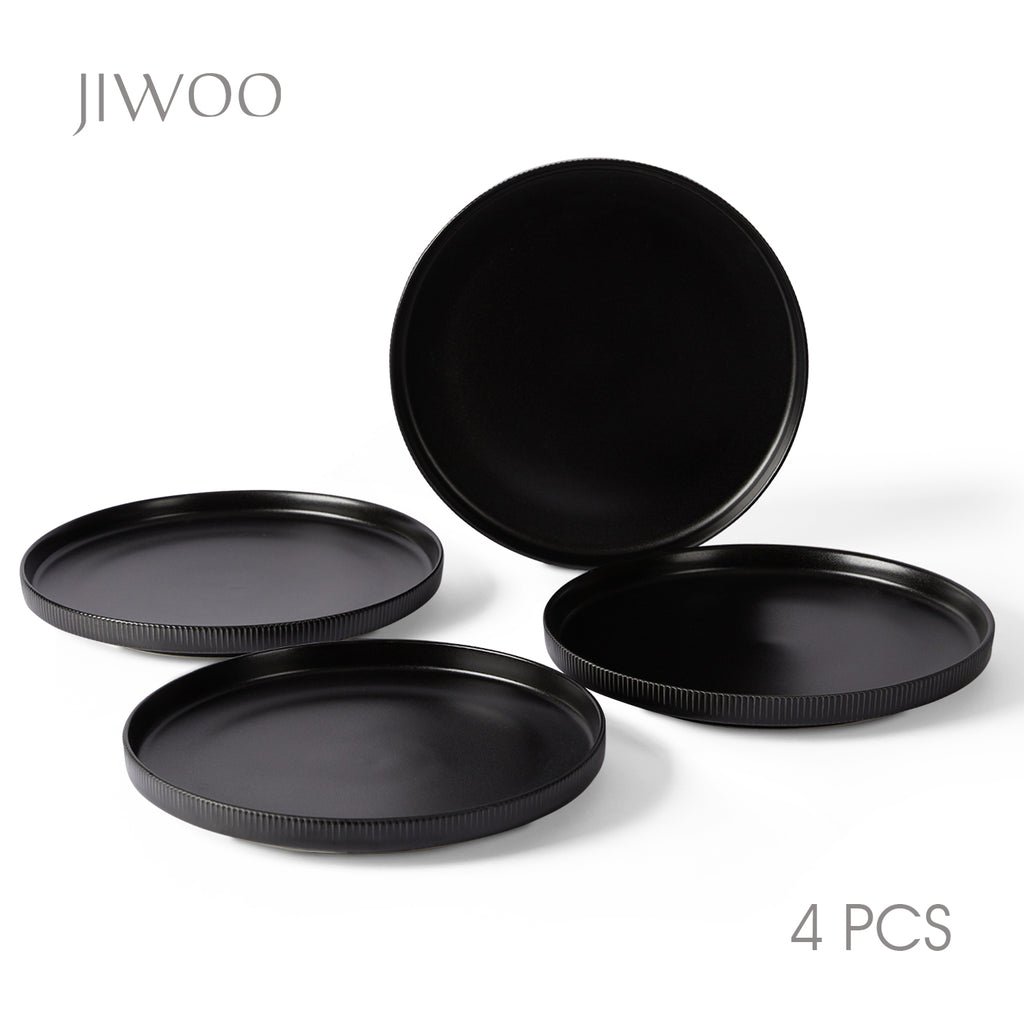 JIWOO-Roman Holiday, 4-teiliges 21,3cm Essteller, Mikrowellengeeignet und Spülmaschinengeeignet