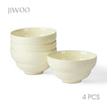 JIWOO-Light stream, 4-teiliges 15,3cm Schale, Mikrowellengeeignet und Spülmaschinengeeignet