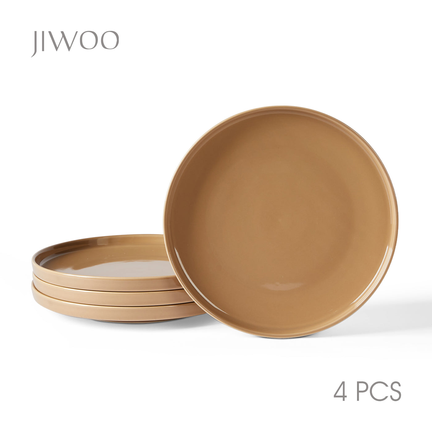 JIWOO-Beira, 4pcs, 10 inch 26cm dinner plates, microwave and dishwasher safe