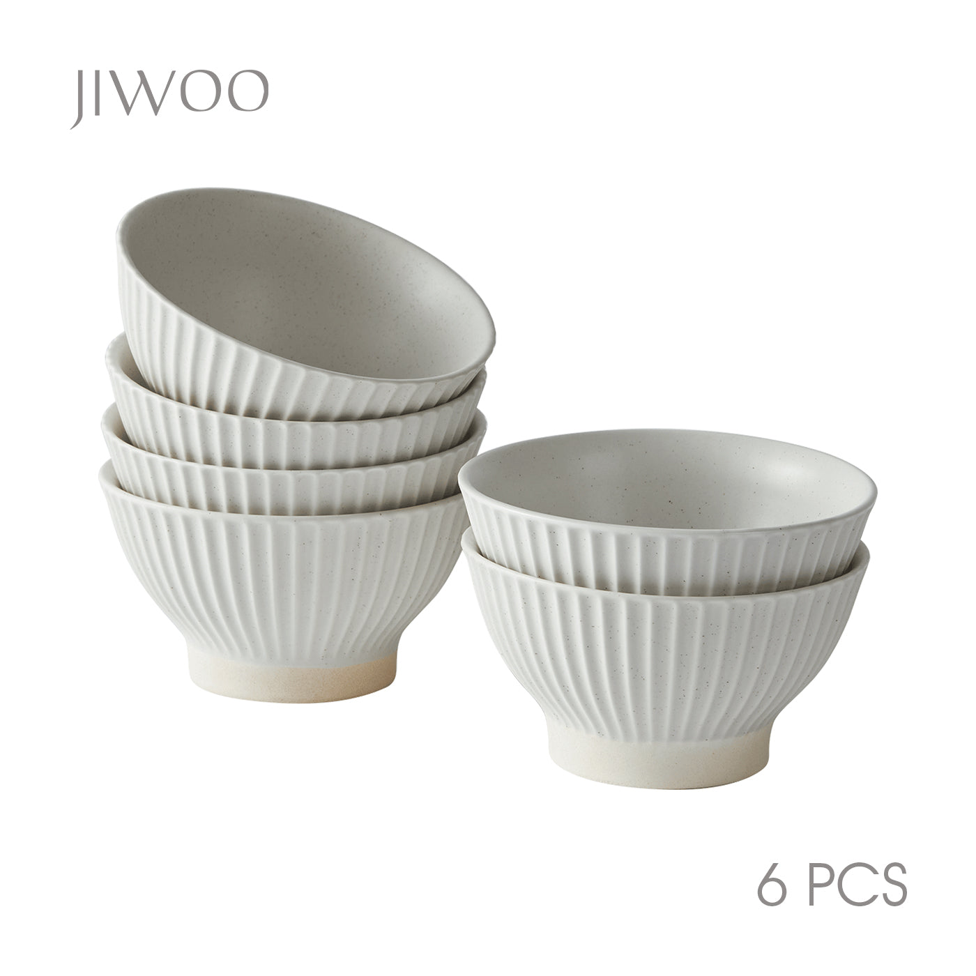 JIWOO-Collins, 6pcs, 4,5Zoll 12cm Schüssel, Mikrowellengeeignet und Spülmaschinengeeignet
