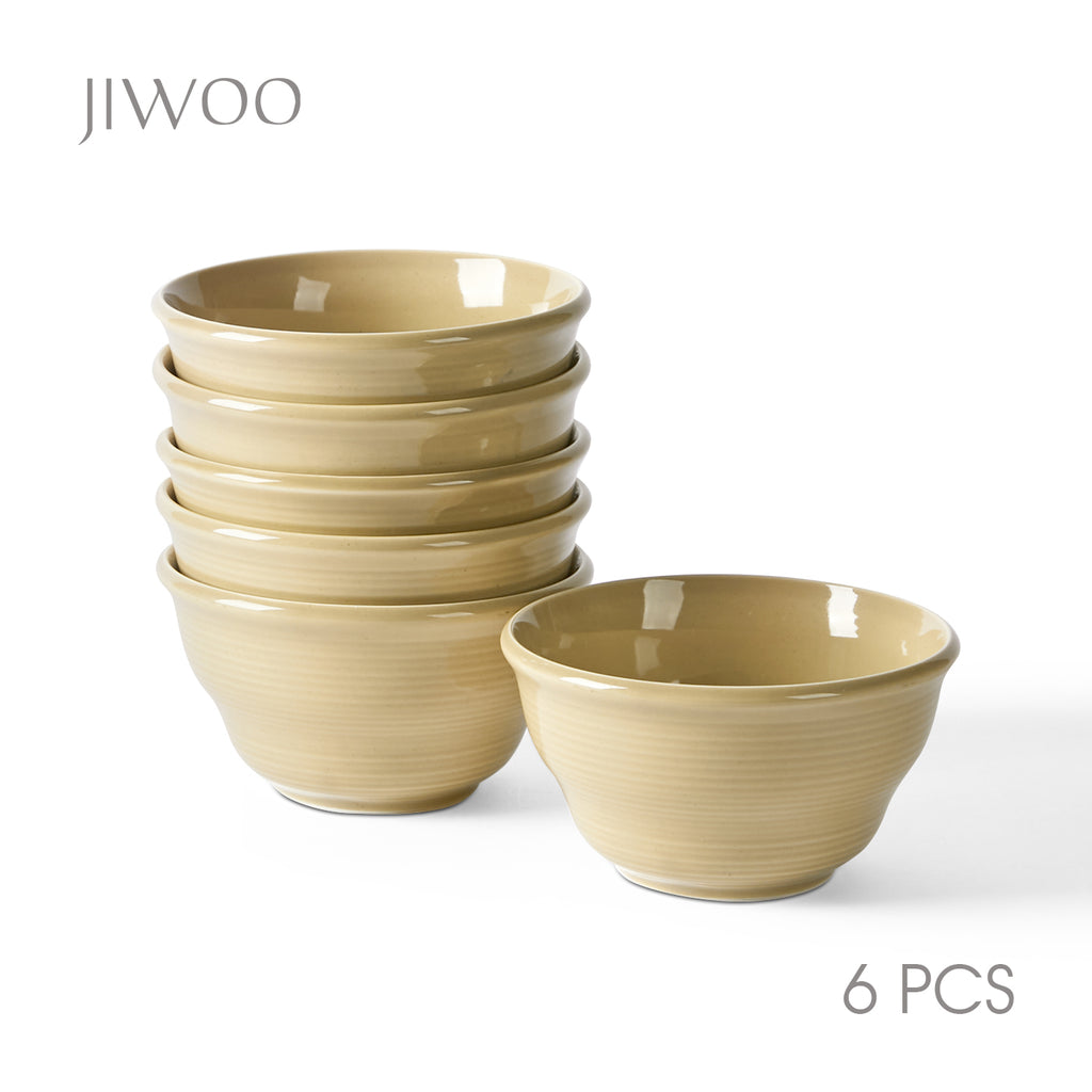 JIWOO-Zen, 6-teiliges 11,7cm Schale, Mikrowellengeeignet und Spülmaschinengeeignet