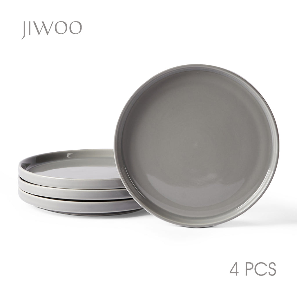 JIWOO-Beira, 4-teiliges 21cm Essteller, Mikrowellengeeignet und Spülmaschinengeeignet