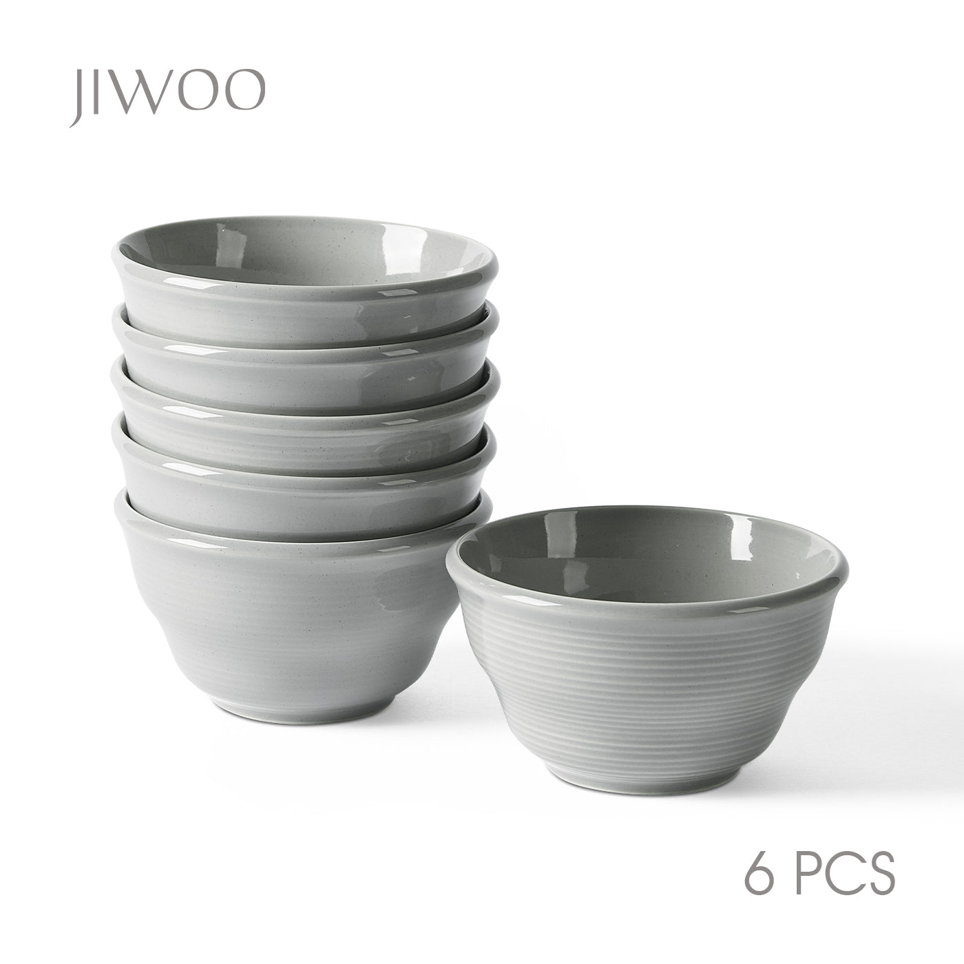 JIWOO-Zen, 6pcs, 4,5Zoll 11,7cm Schale, Mikrowellengeeignet und Spülmaschinengeeignet