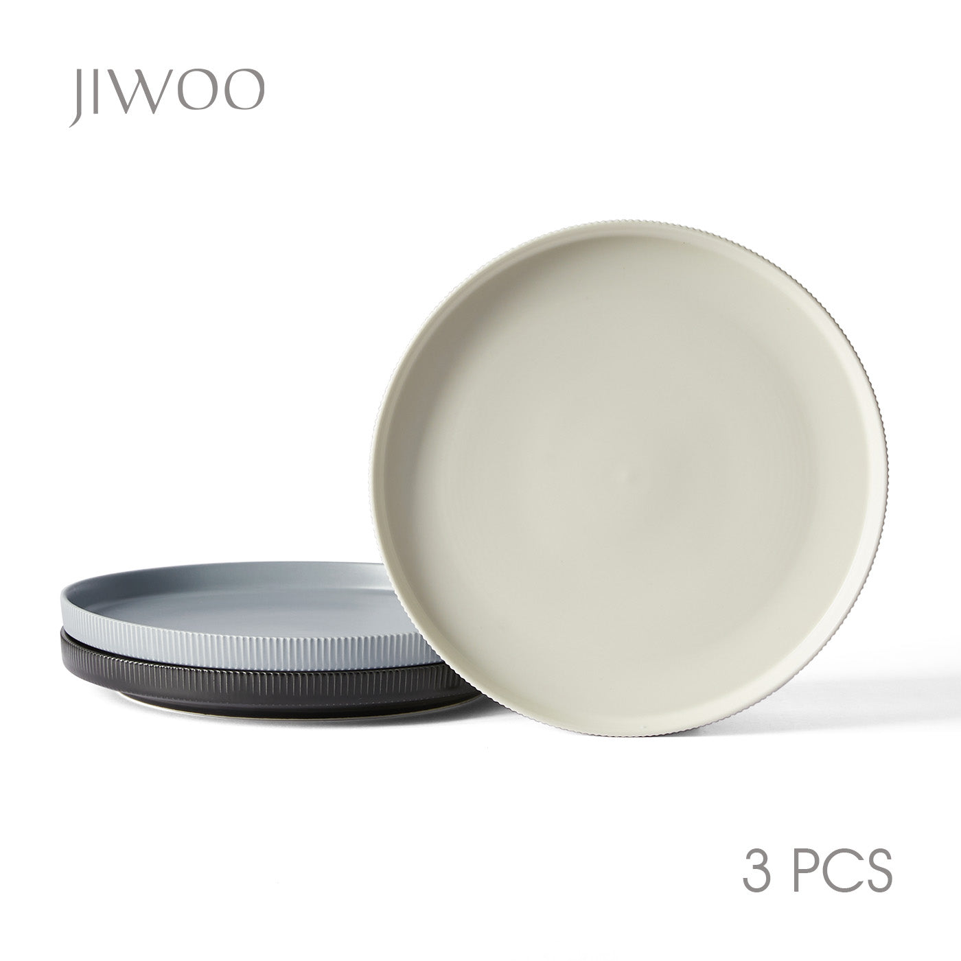 JIWOO-Roman Holiday, 3pcs, 10,5Zoll 27,7cm Essteller, Mikrowellengeeignet und Spülmaschinengeeignet