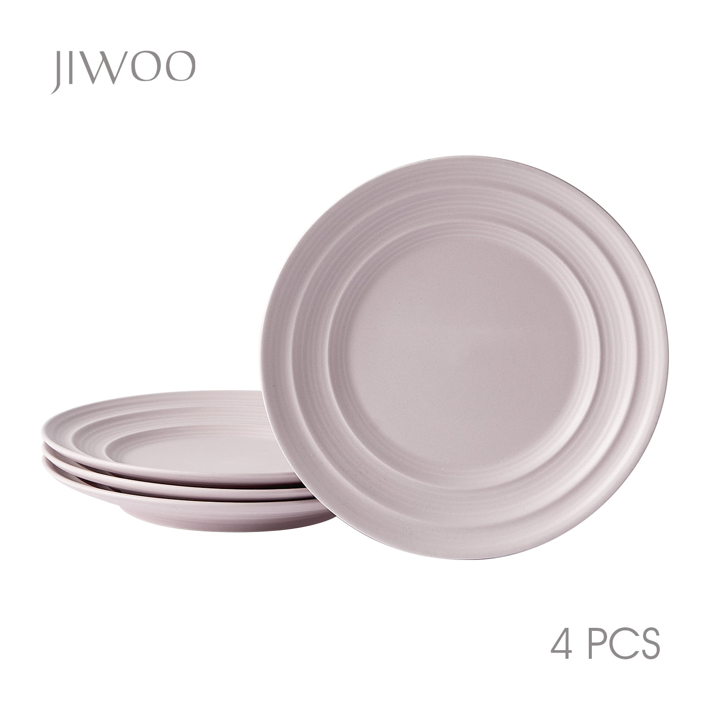 JIWOO-Lurcern, 4pcs, 8,5zoll 21,4cm Essteller, Mikrowellengeeignet und Spülmaschinengeeignet