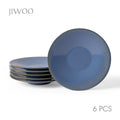 JIWOO-Moire, 6-teiliges 27cm Teller, Mikrowellengeeignet und Spülmaschinengeeignet