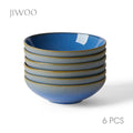JIWOO-Moire, 6-teiliges 20cm Suppenteller, Mikrowellengeeignet und Spülmaschinengeeignet