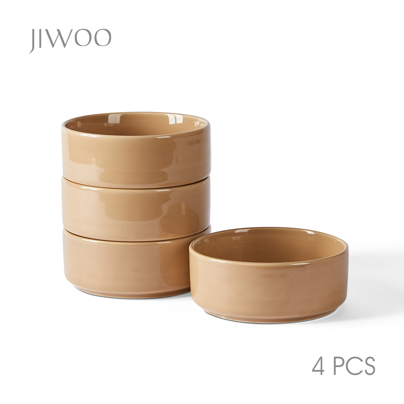JIWOO-Beira, 4-teiliges 13,5cm Schale, Mikrowellengeeignet und Spülmaschinengeeignet
