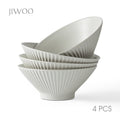 JIWOO-Collins, 4-teiliges 20cm Schüssel, Mikrowellengeeignet und Spülmaschinengeeignet