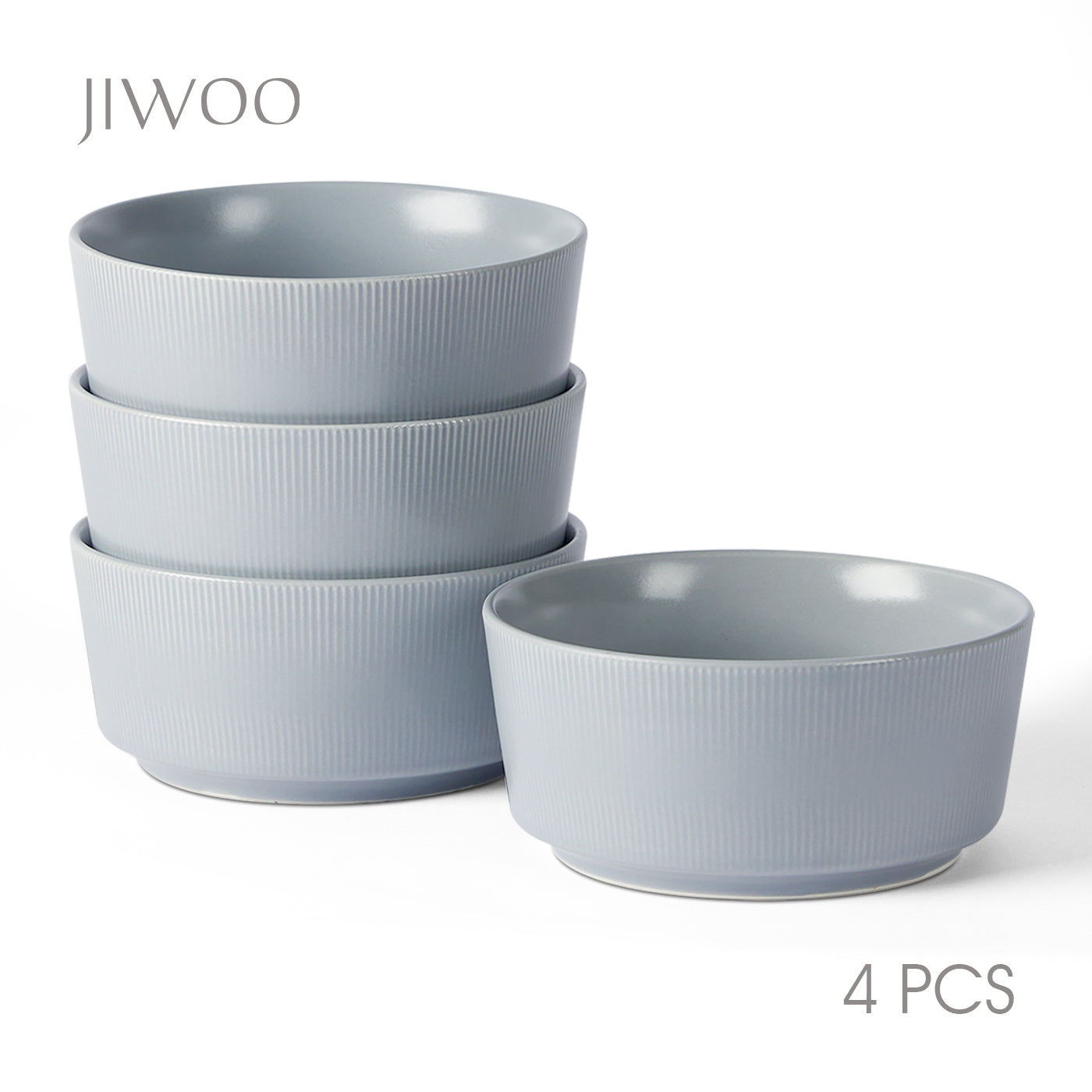 JIWOO-Roman a, 4pcs, 6zoll 15,2cm Schale, Mikrowellengeeignet und Spülmaschinengeeignet