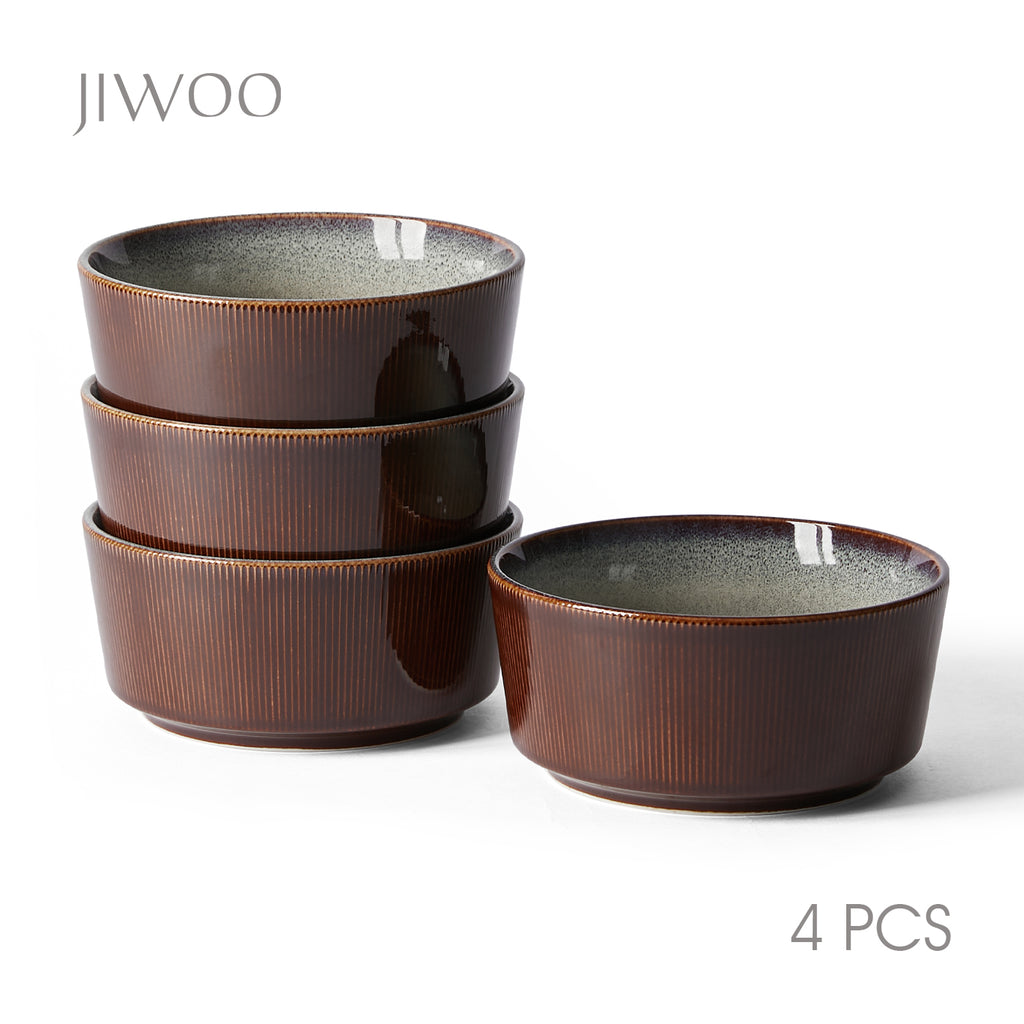 JIWOO-Roman Holiday, 4-teiliges 15,2cm Schale, Mikrowellengeeignet und Spülmaschinengeeignet