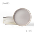 JIWOO-Roman Holiday, 6-teiliges 21,3cm Essteller, Mikrowellengeeignet und Spülmaschinengeeignet