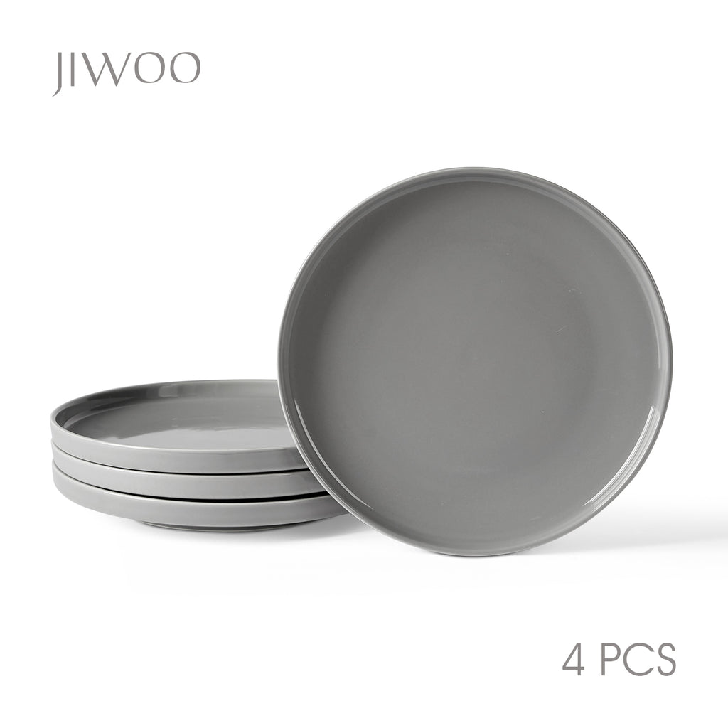 JIWOO-Beira, 4-teiliges 26,5cm Essteller, Mikrowellengeeignet und Spülmaschinengeeignet