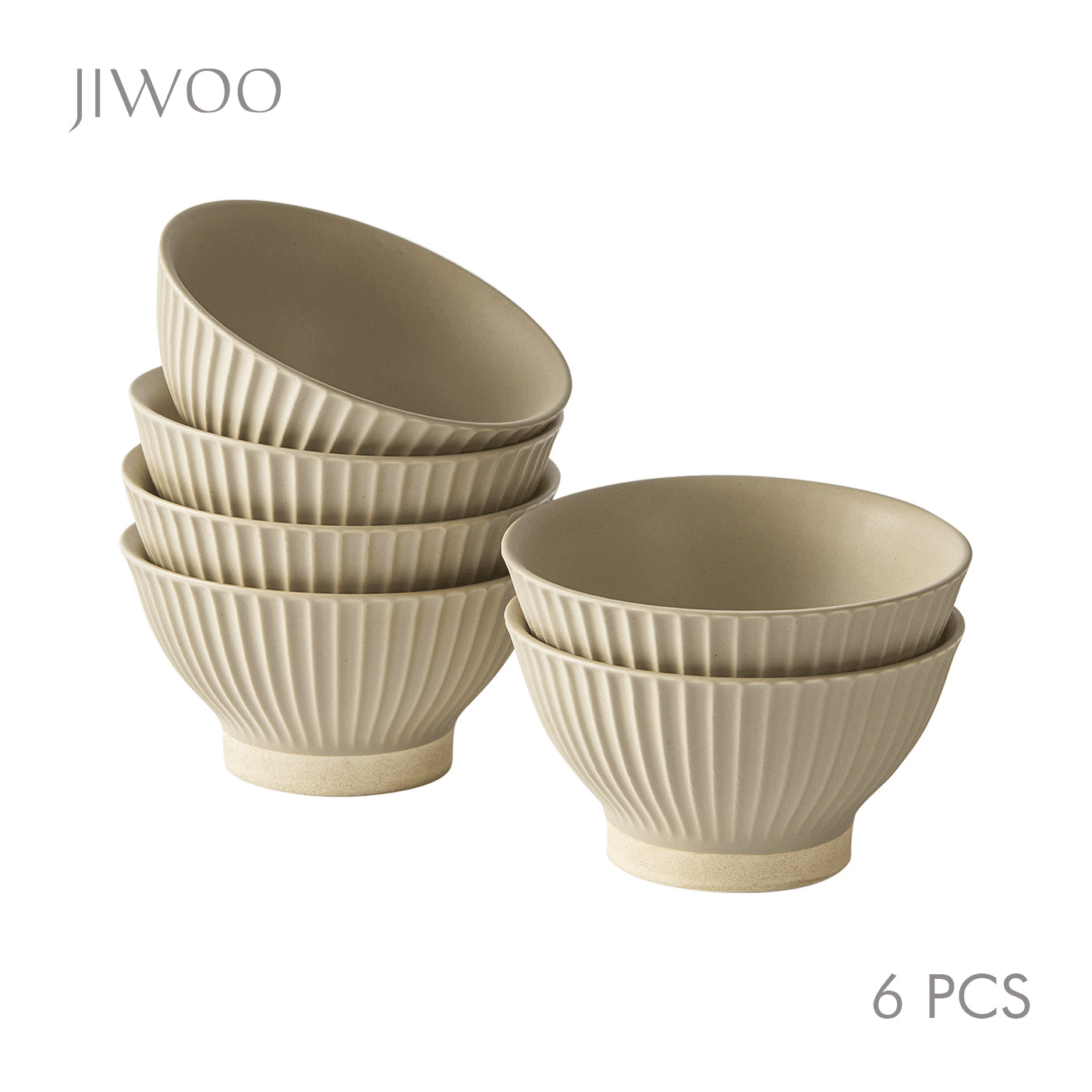 JIWOO-Collins, 6pcs, 4,5Zoll 12cm Schüssel, Mikrowellengeeignet und Spülmaschinengeeignet