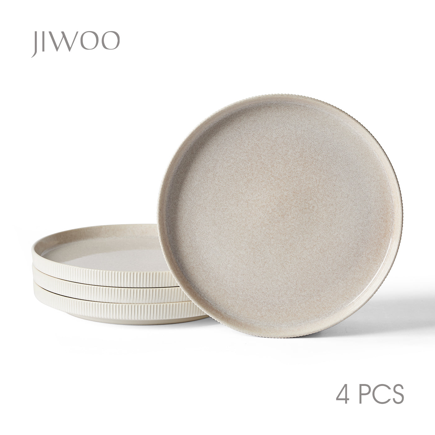 JIWOO-Roman Holiday, 4pcs, 10,5zoll 27,7cm  Essteller, Mikrowellengeeignet und Spülmaschinengeeignet