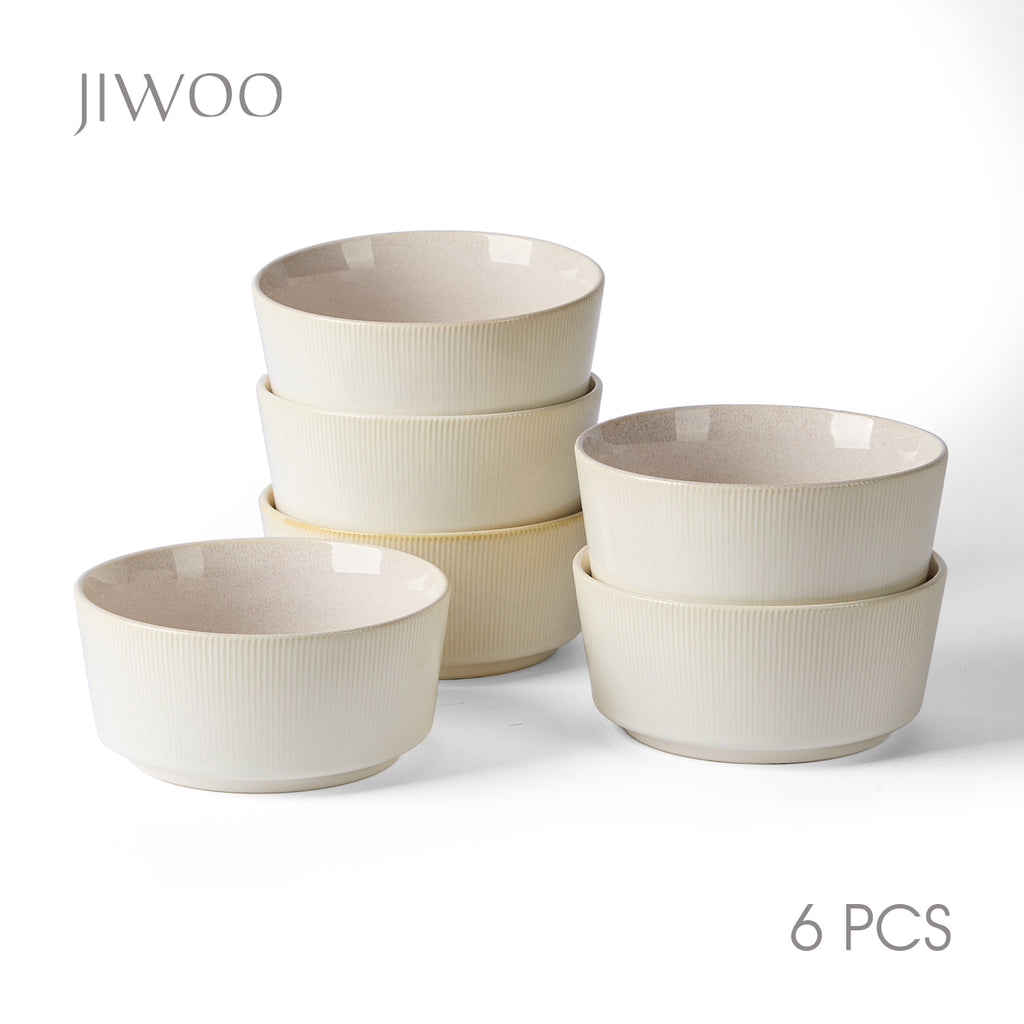 JIWOO-Roman Holiday, 6-teiliges 15,2cm Schale, Mikrowellengeeignet und Spülmaschinengeeignet