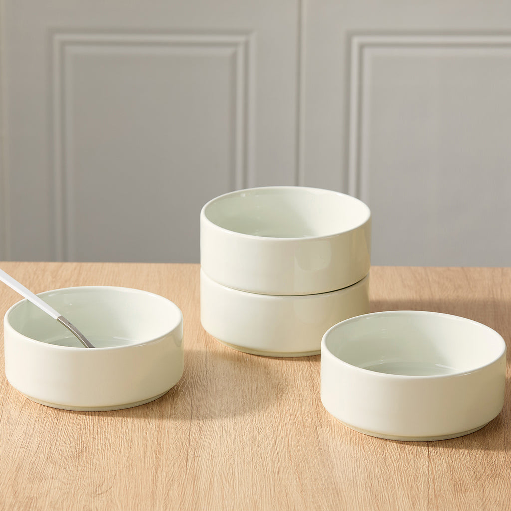 JIWOO-Beira, 4pcs-5.5inch-14cm dinner plates, microwave and dishwasher safe