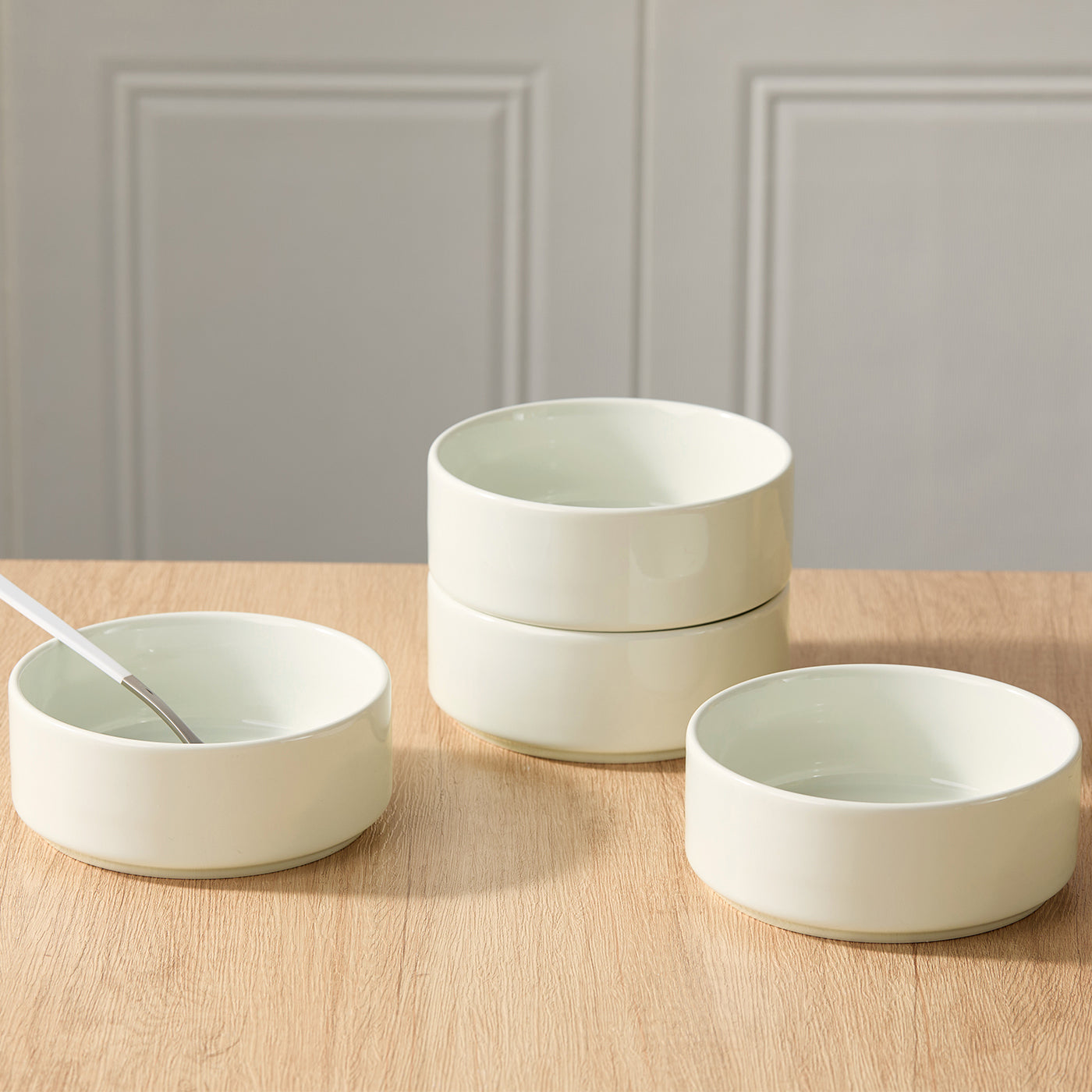 JIWOO-Beira, 4pcs-5.5inch-14cm dinner plates, microwave and dishwasher safe